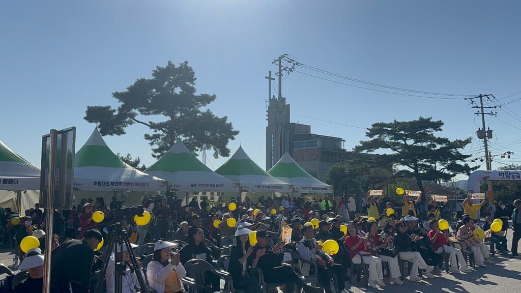 군내면 반월산성 바람축제 현장 사진 3