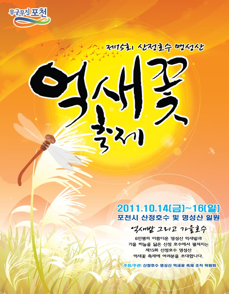 포천산정호수 명성산 억새꽃 축제